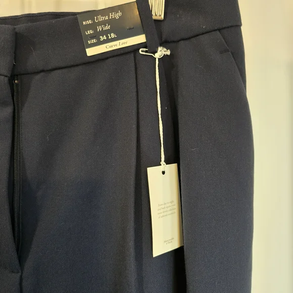 Abercrombie And Fitch Navy Women's Pants - Picture 2 of 6